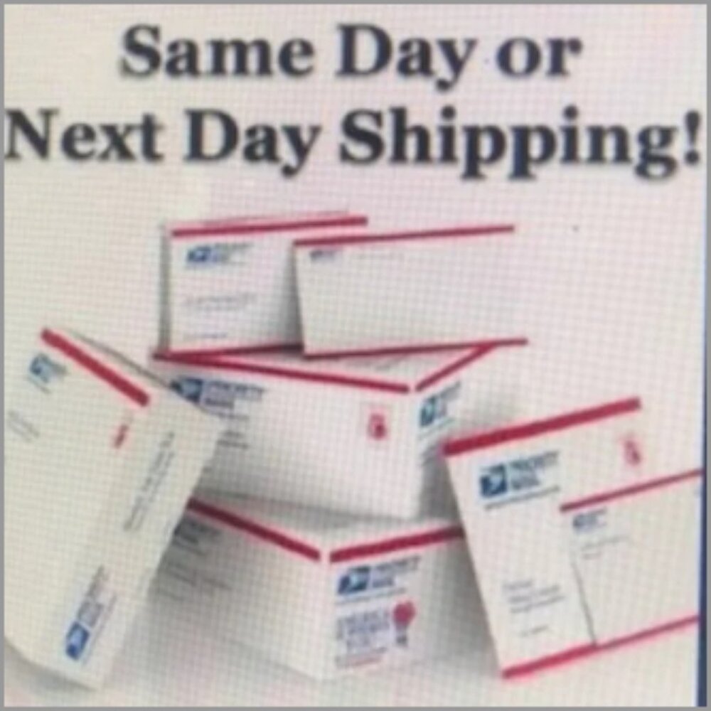 Same Day Shipping Before 3pm EST ............... Then Next Day @ 10am EST